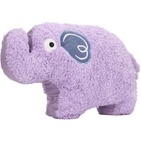 Elefantenkissen, Cartoon, Lila, 45 cm, weich, hautfreundlich, vielseitig verwendbares Elefanten-Plüschtier für Familie, Büro, Schlafzimmer (1/5)
