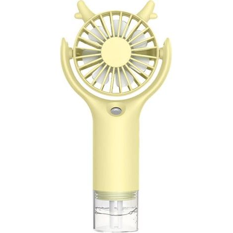 Ventilateur brumisateur portable, rechargeable, cils réglables, 3 vitesses, pulvérisation d'eau pour soins de la peau, compact et léger, utilisation intérieure et extérieure