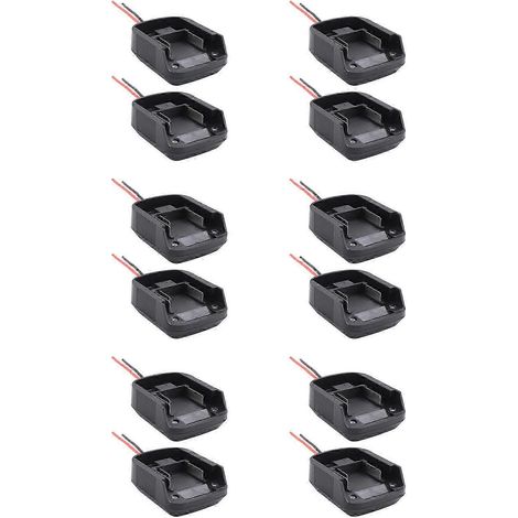 Adaptateur de batterie 12 pièces pour outils électriques Makita à batterie lithium 18 V, connecteur et station d'accueil pour BL1830, BL1840 et QAQ. (1/5)