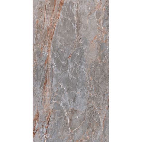 Carrelage sol/mur effet marbre gris SARRANCOLIN Full Lappato int/ext l.120 x L.280 cm CERALUX