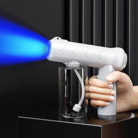Tragbare Sprühpistole, Alkohol-Sprühpistole, tragbarer Nano-Sprühgerät mit blauem Licht für den Heimgebrauch (1/5)