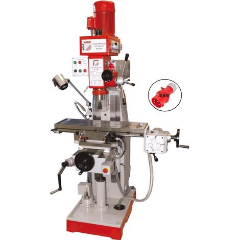 Trapano fresa fresatrice universale ad ingranaggi Holzmann bf500 400v (1/3)