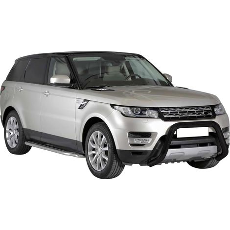 Pare-buffle Avant pour Range Rover Sport 2014-2017 76 mm en Acier Noir (1/5)