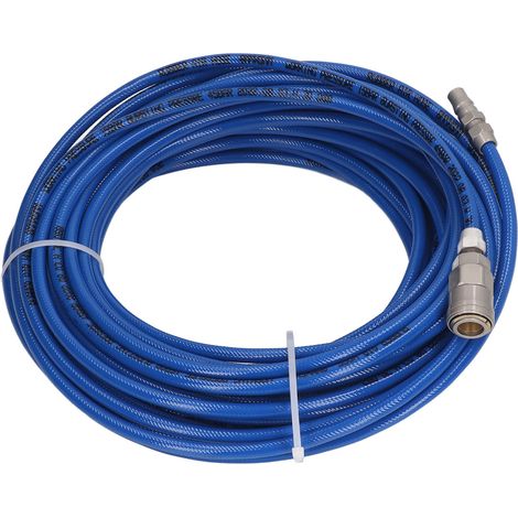 Tuyau pneumatique haute pression 1/4in NPT, 5mm intérieur, 8mm extérieur, tube PU bleu, 20m, flexible pour compresseur d'air (1/5)