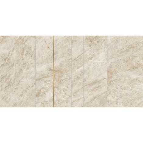Carrelage effet Marbre Blanc Impérial Ridge 118,2x59,5x0,9 cm Velours Sorvella - Mur intérieur (vendu par carton de 0,70329 m²) - RO'MA CARRELAGE