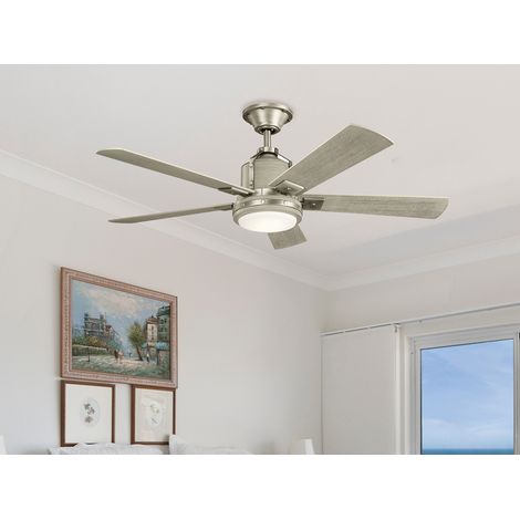 Deckenventilator COLERNE mit Holzflügeln, Licht und Fernbedienung, Ø 132cm (1/5)