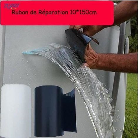 Ruban de Réparation Imperméable 10150cm - ZGEER - Noir - Super Solide - Stop Fuite Adhésif (1/4)