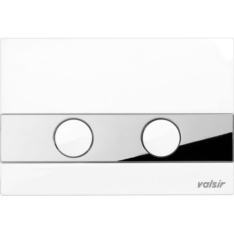 Betätigungsplatte Julius Drückerplatte Mechanisch Weiß-Chrom Valsir (1/2)