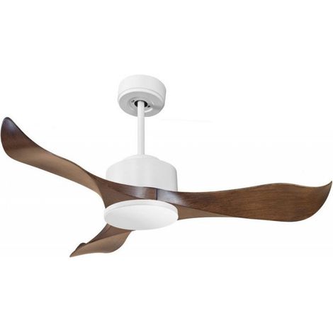 Modulo de KlassFan - Super déstratificateur d'air, sans Lumière blanc et bois idéal pour 40 à 60 m² KLDC4P1Wo