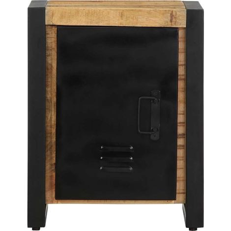 Maison Exclusive - Comodino 40x30x51 cm in Legno Grezzo Massello di Mango (1/5)