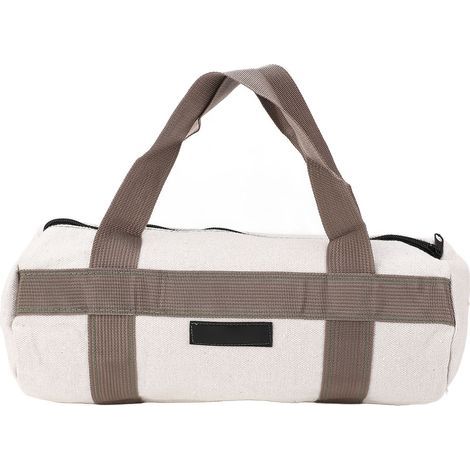 Sac fourre-tout à outils en toile robuste pour électricien, matériel de jardin, transport portatif de grande capacité, stockage rond L 19 pouces (1/5)