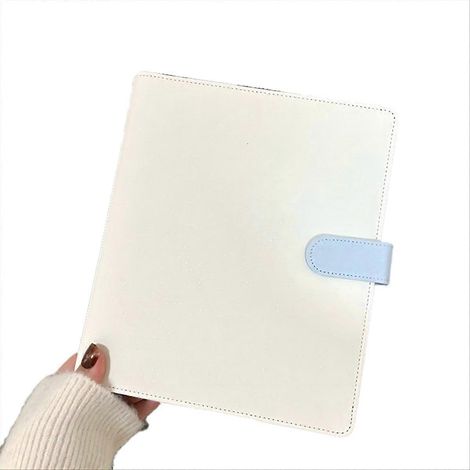 Classeur A5, porte-cartes postales, album de rangement pour cartes, blanc et bleu (1/5)
