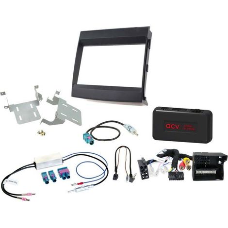 Kit 2-DIN Porsche Cayenne 2011-2017 SWC/Amp MOST noir