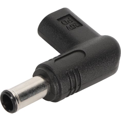 USB-C-Buchse auf DC-Stecker-Adapter, 6,5 x 1,4 mm, 18,5 bis 20 V, 18 bis 100 W, PD-Schnellladung, 5 A Stromstärke (1/5)