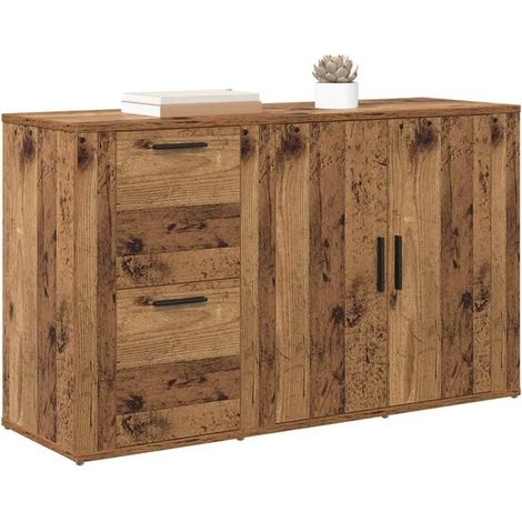 Buffet de Salle à Manger Vintage en Bois d'Ingénierie, Meuble de Rangement 100 x 33 x 59,5 cm pour Cuisine et Salon (1/5)