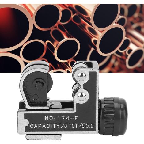 CT-174 Coupe-Tube Universel 3-28mm pour Tuyaux en Cuivre et Plastique - Outil de Coupe Compact Type C