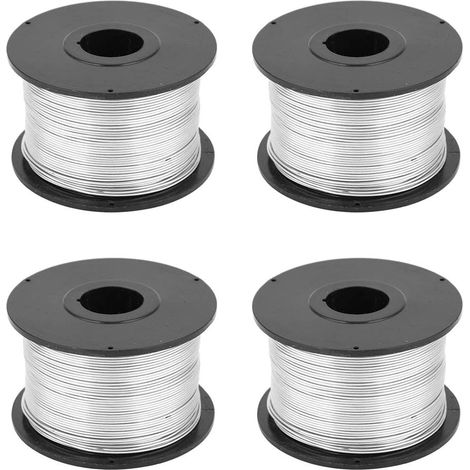4 x 110 m x 0.8 mm Carbon Rebar Fastener Wire (1/5)