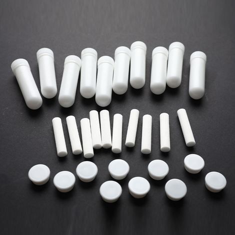 10 pieces: essential oil fragrance tube, nasal inhaler, DIY straw, sniffing cotton, hollow tube, accessories and tools for homemade fragrance diffuser (1/5)