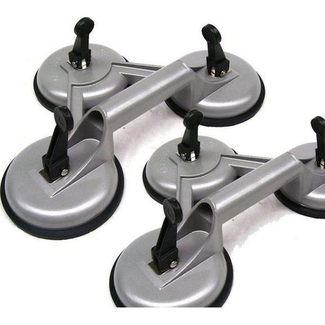 2 x Saugheber je 150kg 55442 Glassauger Vakuumheber Glasheber KFZ Glaserei Alu