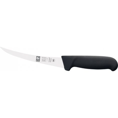 Icel coltello disosso curvo professionale acciaio inox nero 13 cm