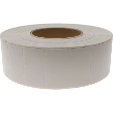 BeMatik - Rouleaux bobine 4500 étiquettes pour imprimante transfert thermique 50.8x25.4mm (1/5)