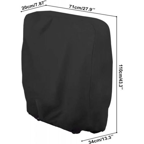 1 Housse de protection, Chaise pliante zéro gravité, Imperméable, Anti-poussière, Cordon de serrage, Jardin (1/3)