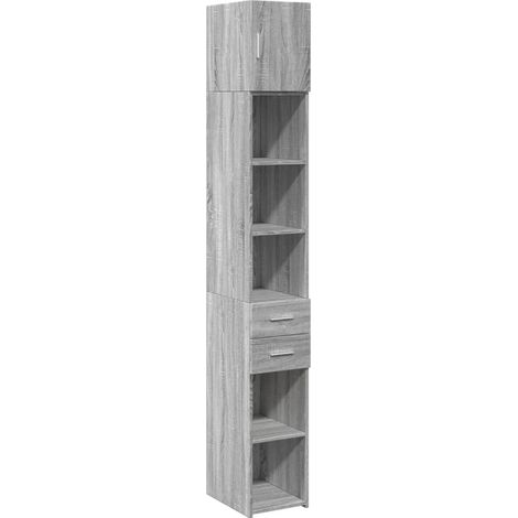 Maison Exclusive - Mobile Sottile Grigio Sonoma 30x42,5x225 cm in Truciolato