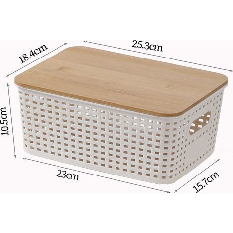 Drei Aufbewahrungsboxen aus Kunststoff mit Deckel, ideal zur Aufbewahrung von Lebensmitteln, Spielzeug und Kleidung.