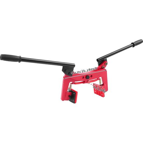 Pinza para piedras, capacidad de 325 kg, apertura de mandíbula ajustable, color rojo. (1/2)
