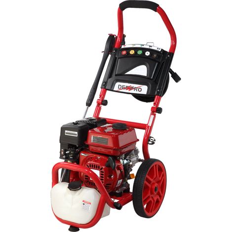 Defpro – Nettoyeur haute pression thermique 4 temps 6,5 CV – Débit 480 L/h – Pression max 186 bars – Châssis robuste 1,2 mm (1/3)