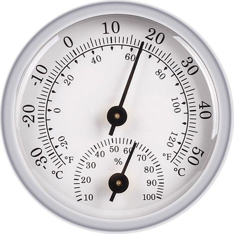2 Stück Mini-Thermometer/Hygrometer für drinnen und draußen, kabellos, 2-in-1 (1/4)