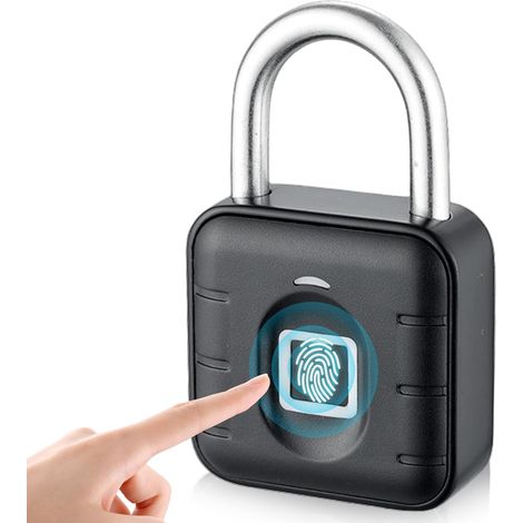 Serrure à empreintes digitales, chargement USB, étanche IP55, résistant aux intempéries, petit, intelligent, pour gym, bagages, entrepôts, casiers (1/5)