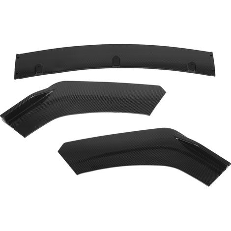 Spoiler de pare-chocs avant en 3 parties, pièces de carrosserie universelles anti-collision et étanches, adaptées aux automobiles, style fibre de carbone. (1/5)