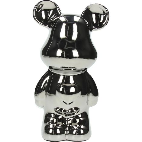 Tognana Orso Salvadanaio Home Decor Bear H 27 Cm Ceramica Argento