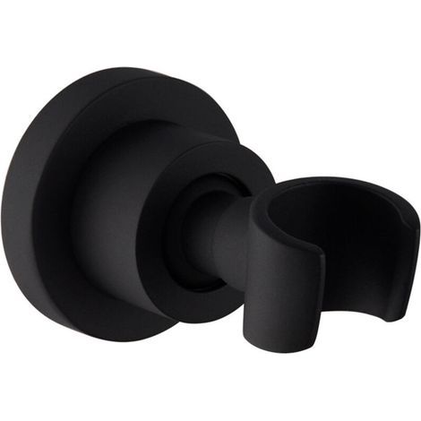 Lntyq Support de douche à main noir Support de pommeau de douche Support de pommeau de douche en acier inoxydable Support de pommeau de douche rotatif à 360 ° Support mural Support de douche à main ro (1/5)