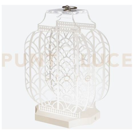 LAMPADA DA TAVOLO MEDIA WIRELESS ATENA LED 4200°K / 24 Volt - 12 W/Mt Intensità dimmerabile AVORIO