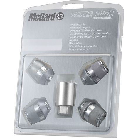 4 ECROUS ANTIVOL SL MCGARD M12X1.5/ 60°/ LONG. 32.5MM/ Ø19MM