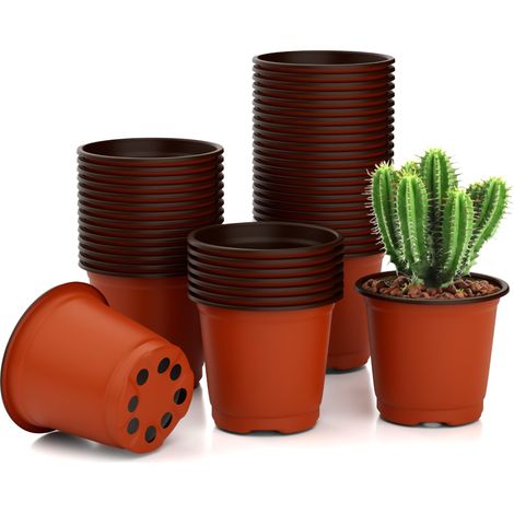 Godet Semis,100Pièces,Pot Pour Semis,Pot Plastique Plante,Mini Pots De Fleur,Pots Semis Plastique,Aération Optimale Pour Semis, Repiquage Et Transplantation - Professionnels & Amateurs De Jardinage (1/5)