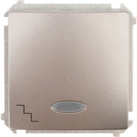 Interruptor b谩sico para escaleras Simon con iluminaci贸n, conectores r谩pidos, acero inoxidable BMW6L.01/21