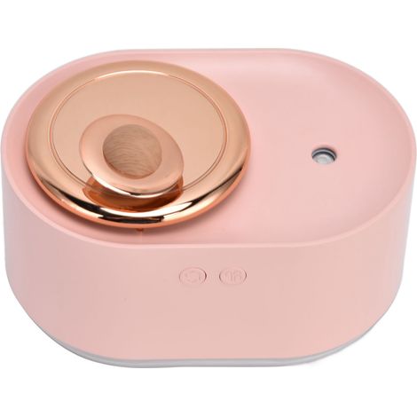 Mini humidificateur portable rotatif planète 1200mAh, recharge USB, veilleuse intégrée, brumisateur sans fil silencieux pour chambre, usage domestique, rose (1/5)