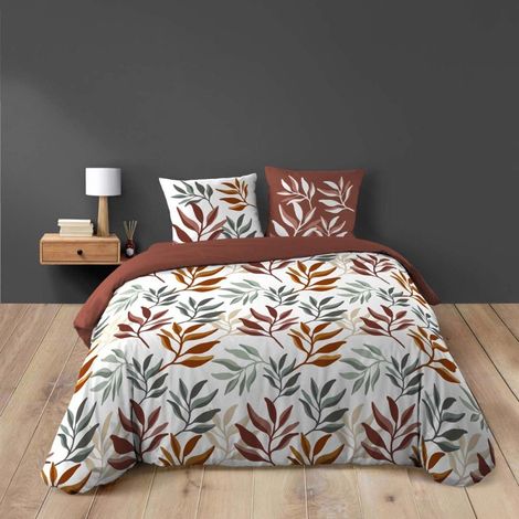 Housse de couette 240x220 + 2 taies 100% coton MAKAO (1/5)