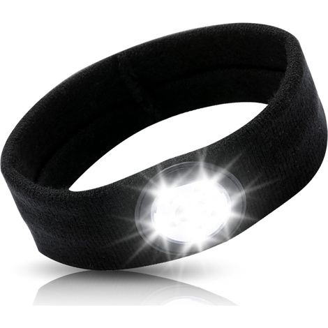 Bandeau lumineux à LED, Bandeau de sport avec lumière pour Homme Femme, Lampe Frontale avec 3 Niveaux de Luminosité, USB Rechargeable, pour Cyclisme, Camping, Randonnée, Idée Cadeau Homme (1/5)