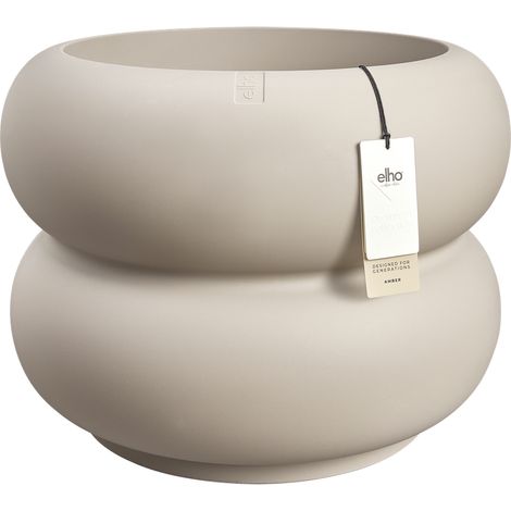 Elho Amber Roll Low 60 - Beige - L 60 x B 59.9 x H 46 cm - intérieurextérieur - 100% recyclé (1/3)