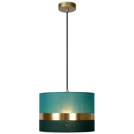 Lampada a sospensione Lucide Extravaganza verde oro E27