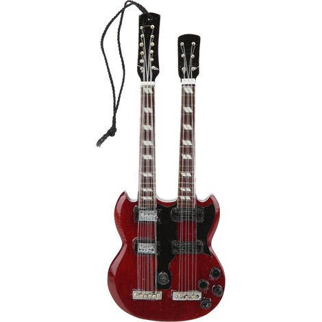 Musical Instruments Pendant Double Neck Bass Craft Exquisite Beautiful Mini Musical Instrument Collection Decoration (1/5)