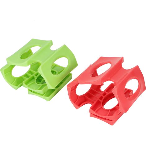 Tapis de réfrigérateur en silicone / tapis pour canettes de bière / tapis à bière / tapis de réfrigérateur, rouge et vert. (1/5)