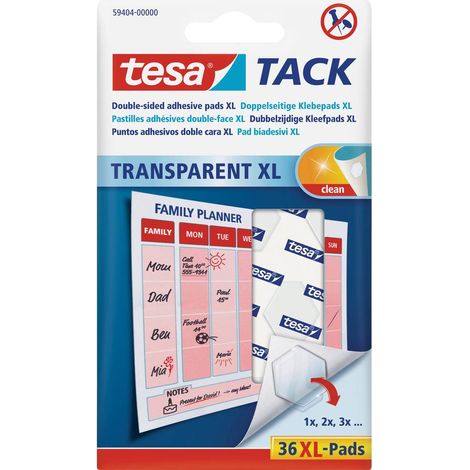 Tesa Tack pastiglie adesive trasparenti 36 pezzi (1/3)