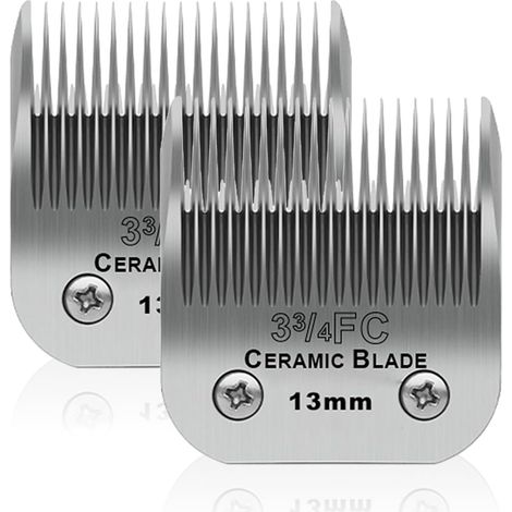 2 unité Lame de Rechange pour toilettage de Chiens,Compatible avec Les séries Heiniger/Moser Max45/Andis/Oster A5 Tondeuse pour Chien,Taille 3-3/4FC 1/2"(13mm) Longueur de Coupe (1/5)