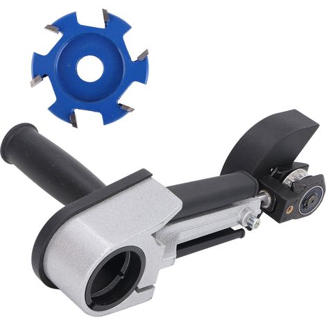 Adaptateur pour meuleuse d'angle à main réglable, transformable en machine à sculpter pour le rainurage et la sculpture. (1/5)