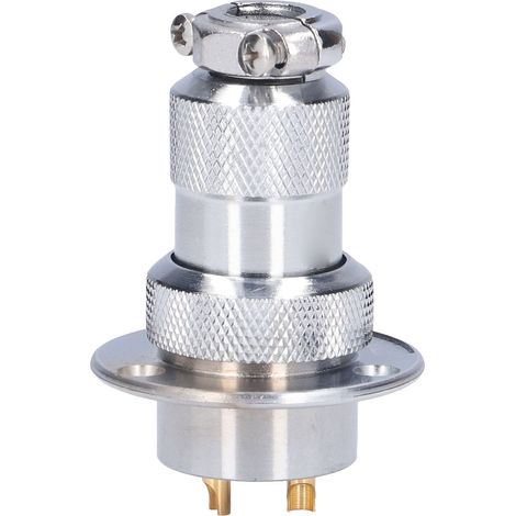 Connecteur avionique circulaire à bride BERM/BEM25, fiche et prise 25mm, 15A, 250V, lot de 15 pièces, modèle BEM25-2Y (2 broches) (1/5)
